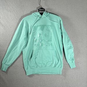66 Degrees North Iceland Pullover Hoodie Size Small Logo Seafoam Green‎